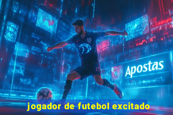 jogador de futebol excitado